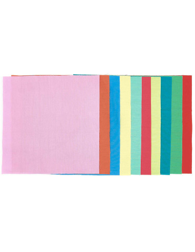 Set di 10 coupon di tessuti speciali per ricamo - Bright