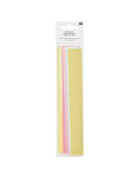 Set di 10 pezzi di tessuto speciale per ricamo - Sorbetto bubblegum