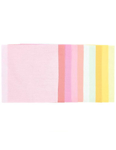 Set di 10 pezzi di tessuto speciale per ricamo - Sorbetto bubblegum