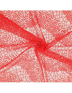 Tessuto pizzo Mila - Rosso
