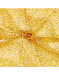 Tessuto pizzo Mila - Giallo senape