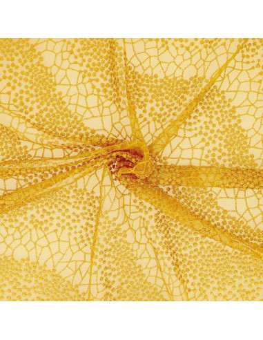 Tessuto pizzo Mila - Giallo senape