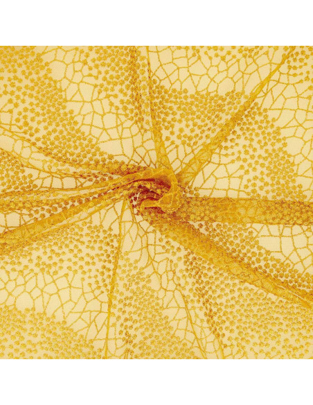 Tessuto pizzo Mila - Giallo senape
