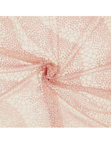 Tessuto pizzo Mila - Rosa scuro