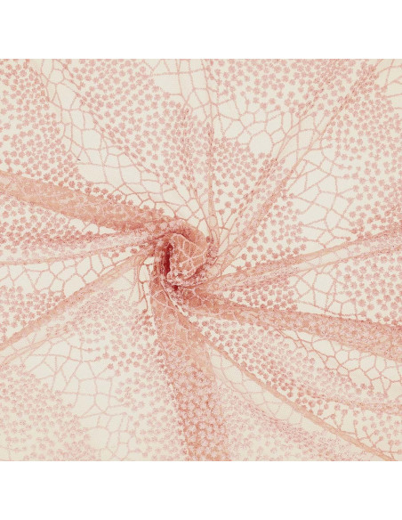 Tessuto pizzo Mila - Rosa scuro