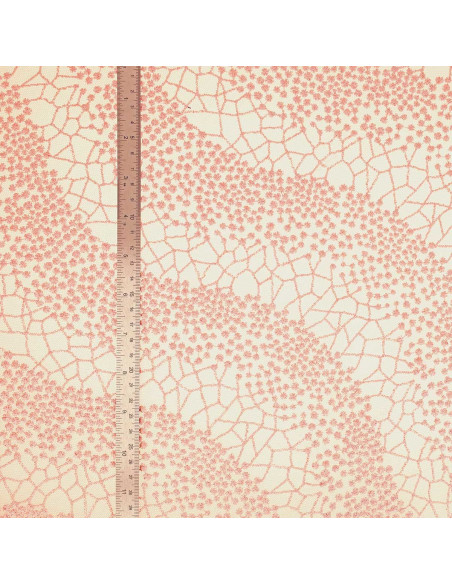 Tessuto pizzo Mila - Rosa scuro