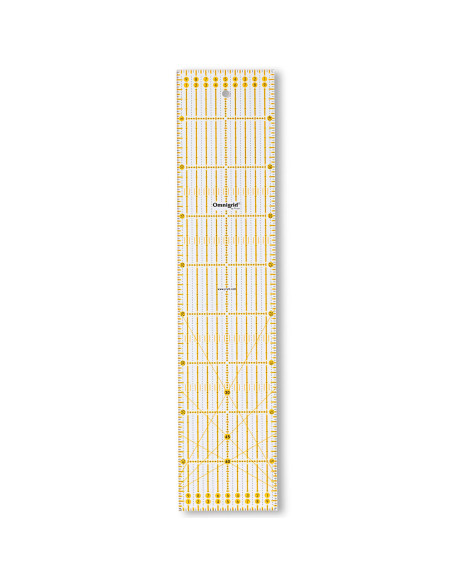 Righello patchwork Omnigrid angoli 10 x 45 cm