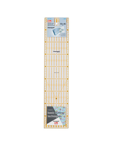 Righello patchwork Omnigrid angoli 10 x 45 cm