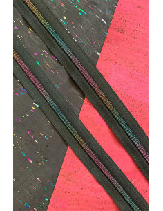 Chiusura in nylon 5 mm 274 cm - Maglia nera iridescente 2