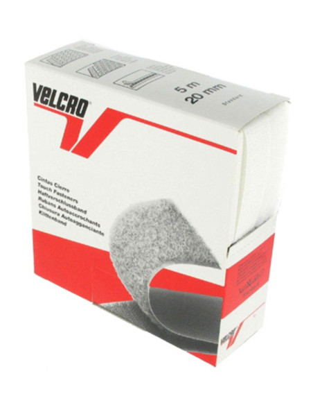 VELCRO® Brand da cucire bianco 20 mm di larghezza scatola da 5 metri