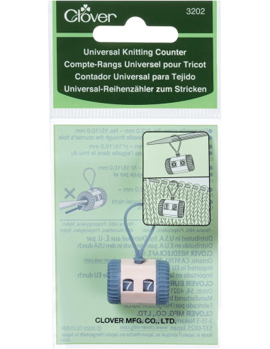 Contatore di giri universale per maglieria Clover