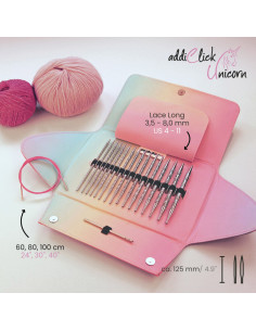 Addi Click Unicorn - Kit ferri circolari per maglieria
