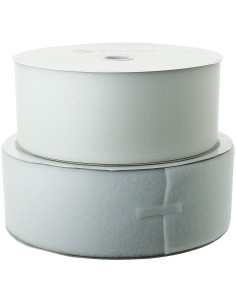 Rotolo di 25 metri di adesivo bianco VELCRO® Brand largo 100 mm