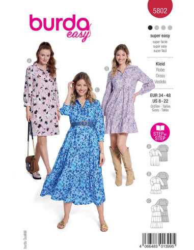 Modello di abito - Burda 5802