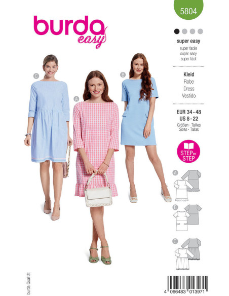 Modello di abito - Burda 5804