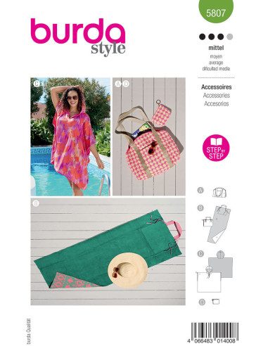 Modello di accessori - Burda 5807
