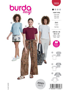 Modello di T-shirt - Burda 5809