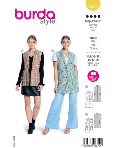 Modello di giacca - Burda 5827