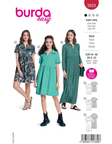 Modello di abito - Burda 5829