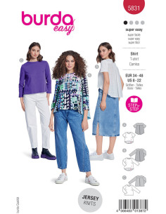 Modello di T-shirt - Burda 5831