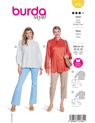 Modello di camicetta - Burda 5839