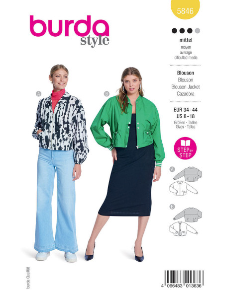 Modello di giacca - Burda 5846
