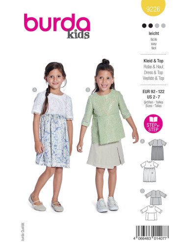 Modello di abito e top - Burda 9226