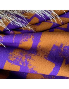 Tessuto twill di viscosa Purple rain - My Dress Made