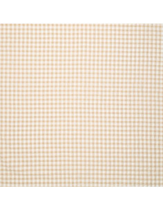 Tessuto Seersucker a quadri - Beige 2