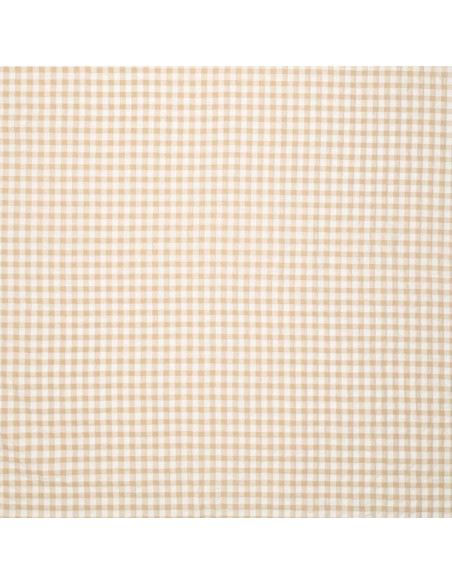 Tessuto Seersucker a quadri - Beige