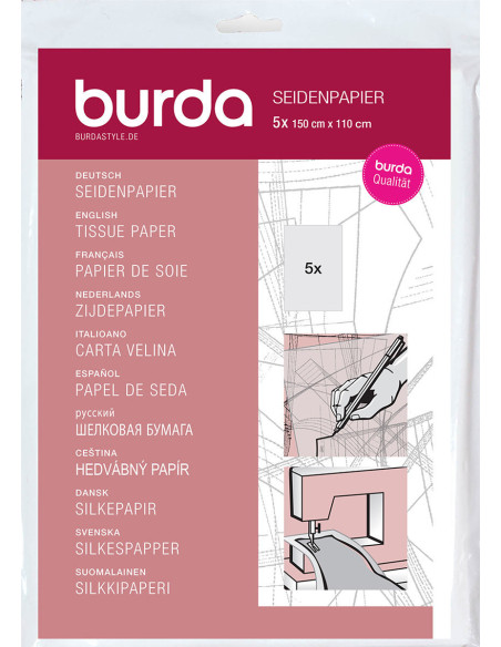 Carta velina per modelli Burda