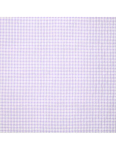 Tessuto Seersucker a quadri - Viola 2