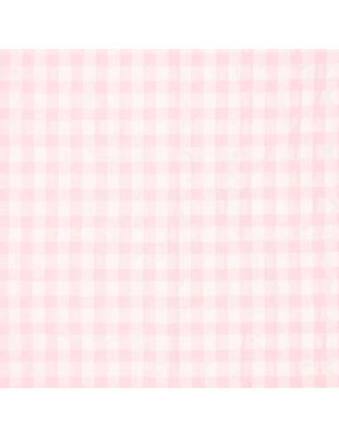 Tessuto Seersucker a quadri - Rosa