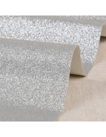 Foglio glitter 50 x 70 cm - Argento