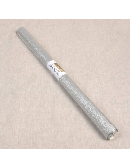 Foglio glitter 50 x 70 cm - Argento
