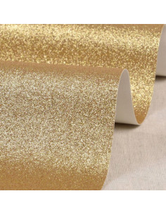 Foglio glitter 50 x 70 cm - Oro chiaro