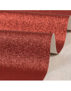 Foglio glitter 50 x 70 cm - Rosso