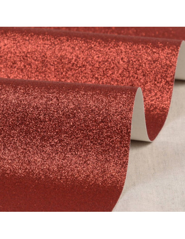 Foglio glitter 50 x 70 cm - Rosso