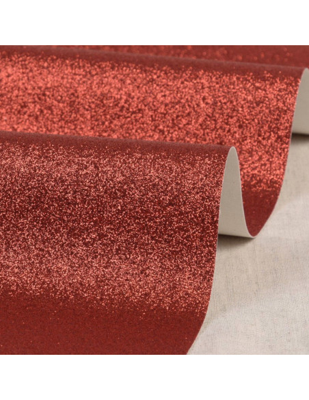 Foglio glitter 50 x 70 cm - Rosso
