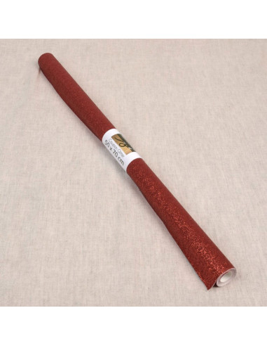 Foglio glitter 50 x 70 cm - Rosso