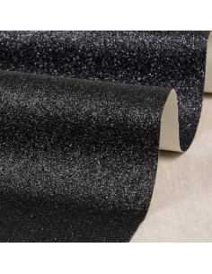 Foglio glitter 50 x 70 cm - Nero