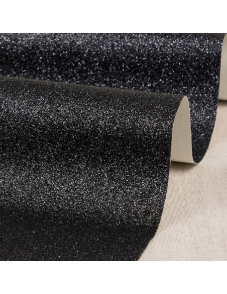 Foglio glitter 50 x 70 cm - Nero