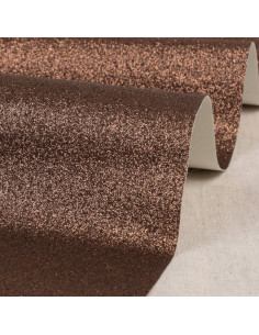 Foglio glitter 50 x 70 cm - Cioccolato