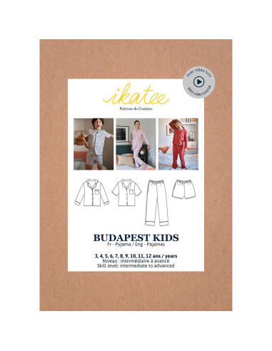Modello di pigiama Budapest kids - Ikatee