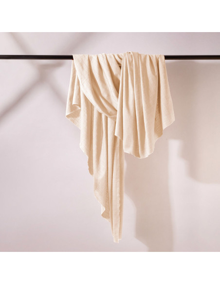 Tessuto cotone viscosa Flake Off White - Atelier Brunette