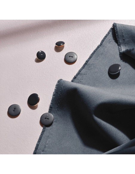 Tessuto gabardine di cotone light Deep Charcoal - Atelier Brunette