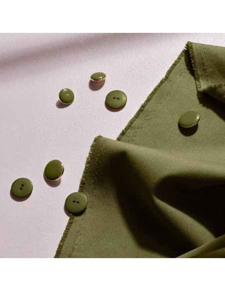 Tessuto gabardine di cotone light Ivy Green - Atelier Brunette