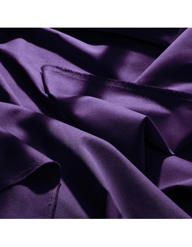 Tessuto gabardine di cotone light Majestic Purple - Atelier Brunette