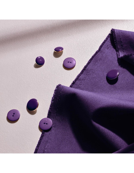 Tessuto gabardine di cotone light Majestic Purple - Atelier Brunette