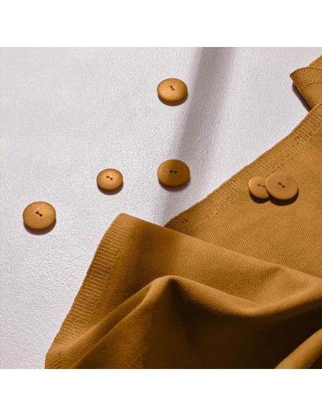 Tessuto gabardine di cotone light Ochre - Atelier Brunette